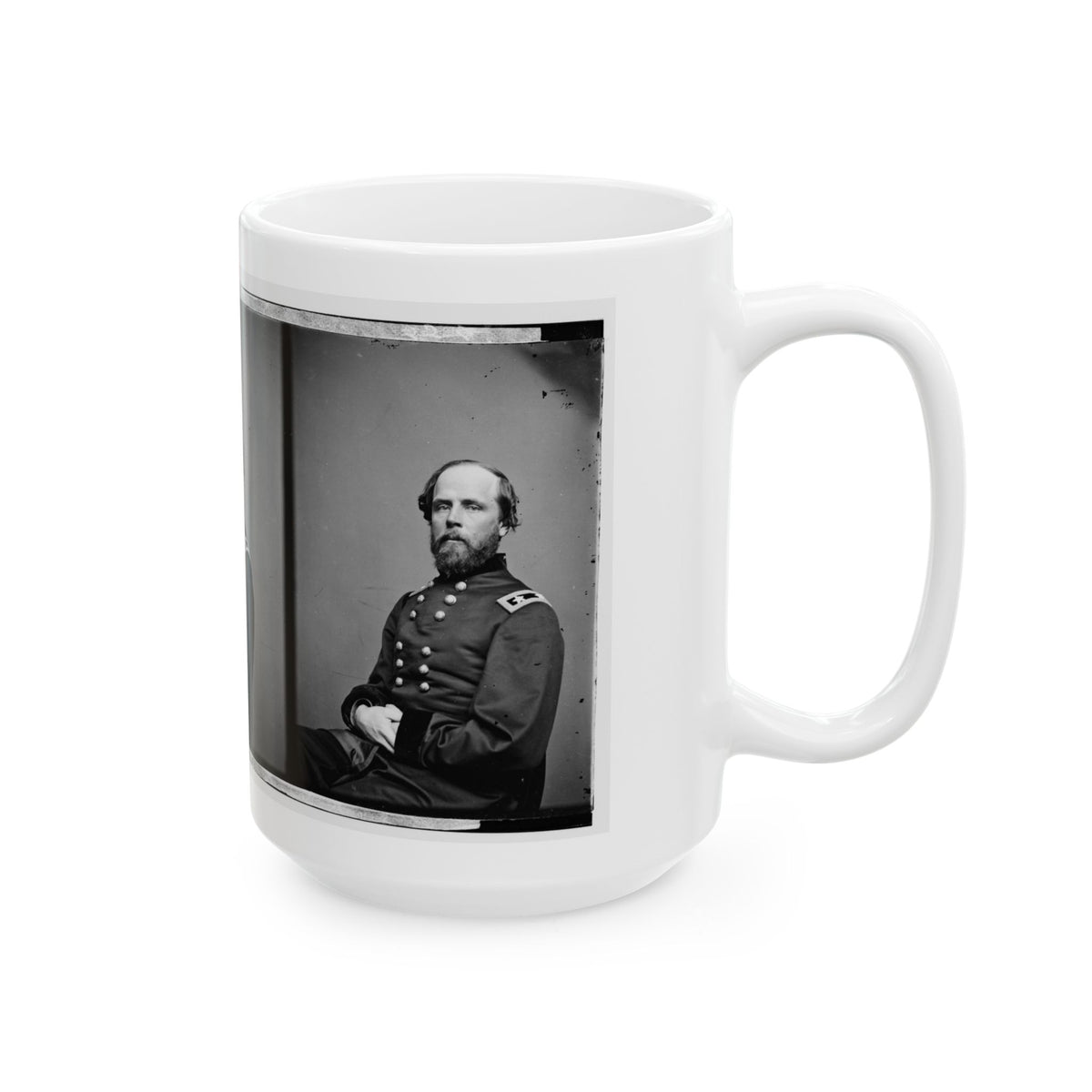 Portrait Of Maj. Gen. Darius Nash Couch, Officer Of The Federal Army (U.S. Civil War) White Coffee Mug