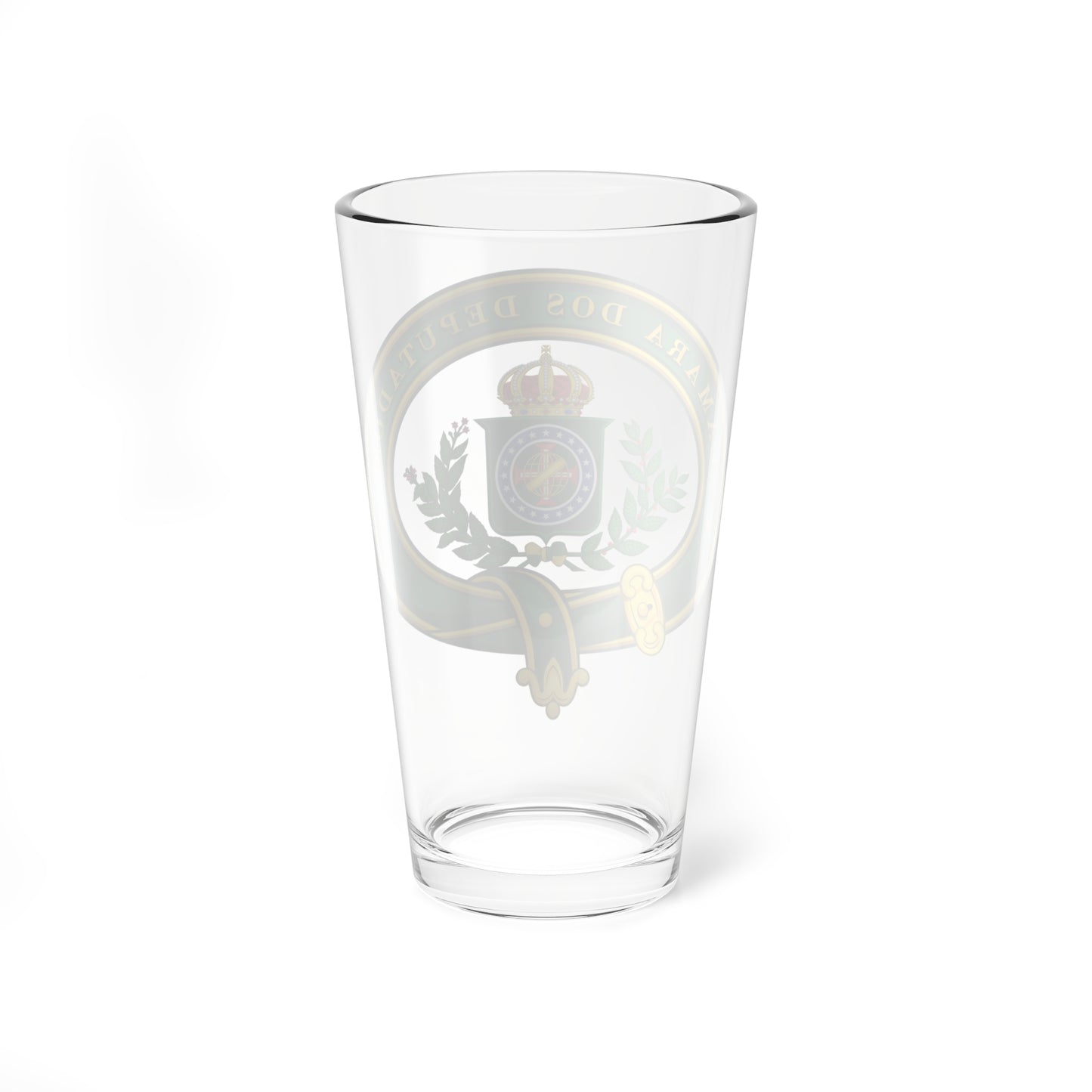 Seal of the Chamber of Deputies of Empire of Brazil (Brazil) (Coat of Arms) Pint Glass 16oz