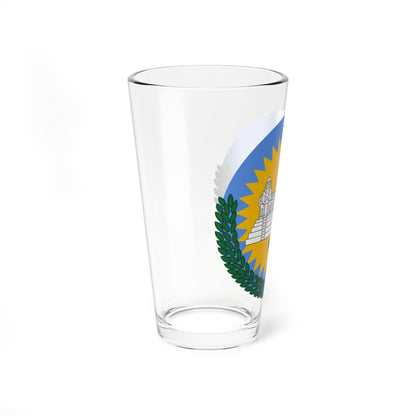 Emblem of Cambodia 1992-1993 (Cambodia) (Coat of Arms) Pint Glass 16oz