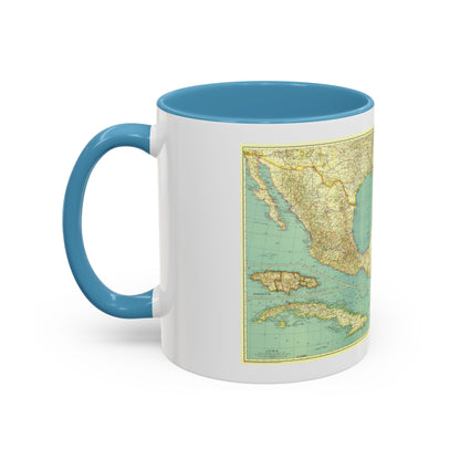 Central America and the West Indies (1934) (Map) Accent Coffee Mug