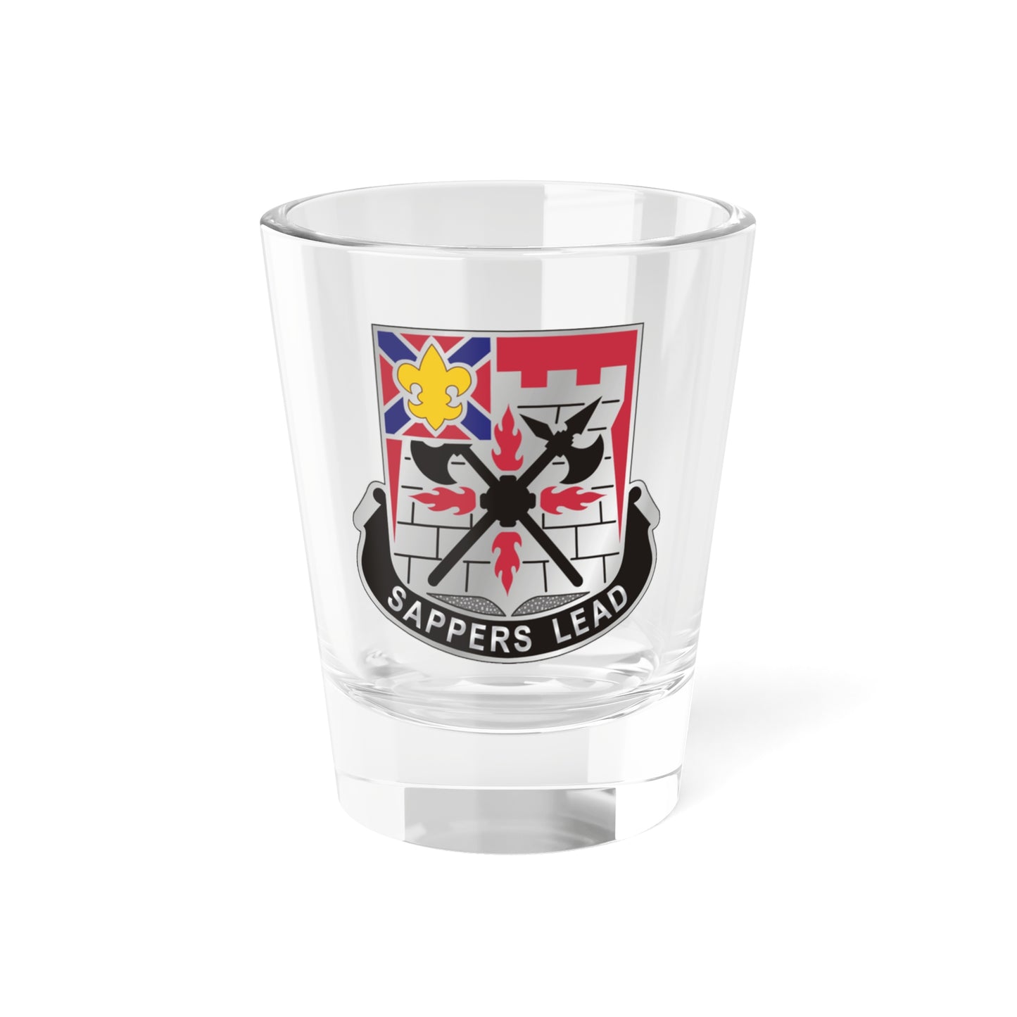 Verre à liqueur du 229e bataillon du génie (armée américaine) 1,5 oz