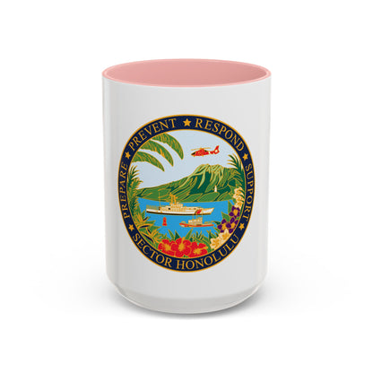 USCG Sector Honolulu (U.S. Coast Guard) Accent Coffee Mug