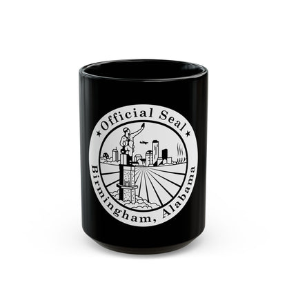 Seal of Birmingham Alabama - Black Coffee Mug