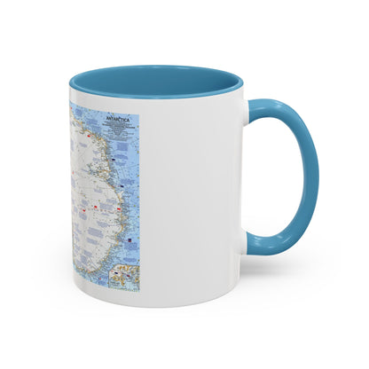 Antarctica (1963) (Map) Accent Coffee Mug