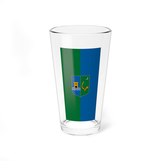 Flag of Lenti variant (Hungary) Pint Glass 16oz