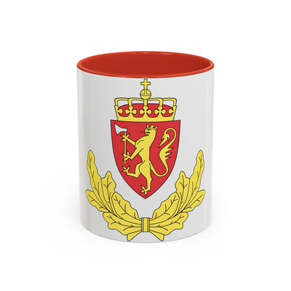 Coat of arms of the Norwegian Border Police - Accent Coffee Mug