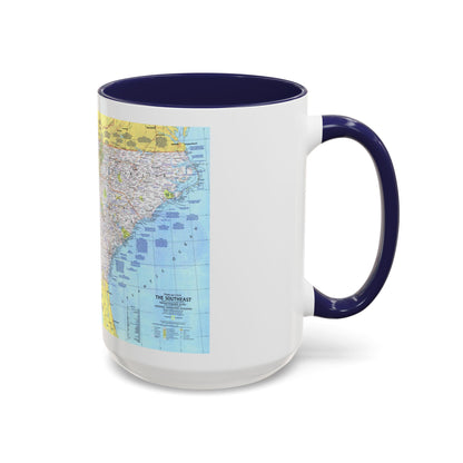 USA - Southeast 1 (1975) (Map) Accent Coffee Mug