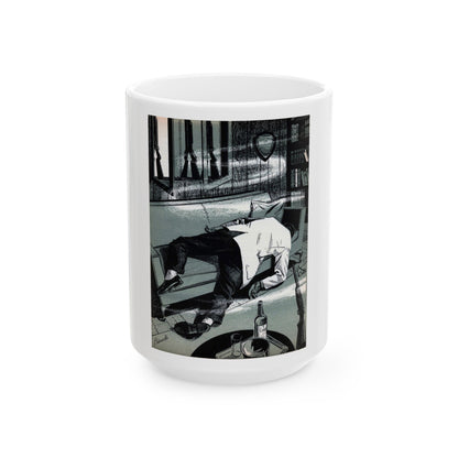 A Shot in the Dark, Bluebook Magazine, April 1956 - White Coffee Mug-15oz-Go Mug Yourself