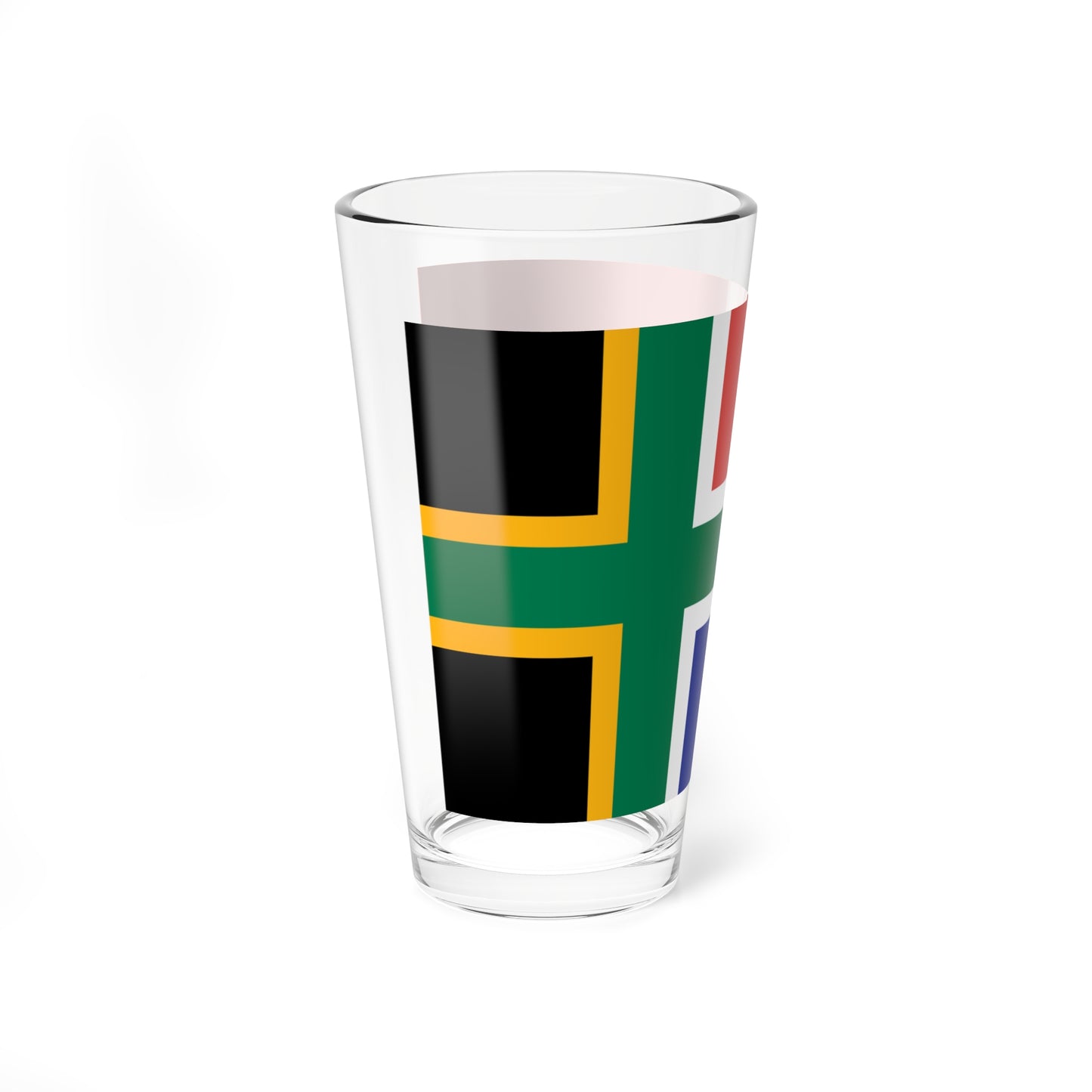 Nordic Cross flag of South Africa (South Africa) Pint Glass 16oz