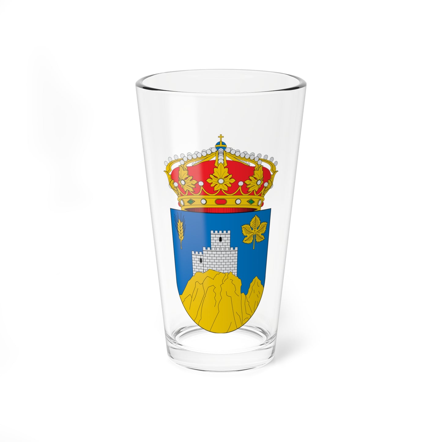 Escudo de Embid de Ariza (Spain) (Coat of Arms) Pint Glass 16oz