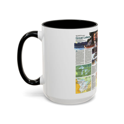 Canada - The Great Lakes 2 (1987) (Map) Accent Coffee Mug