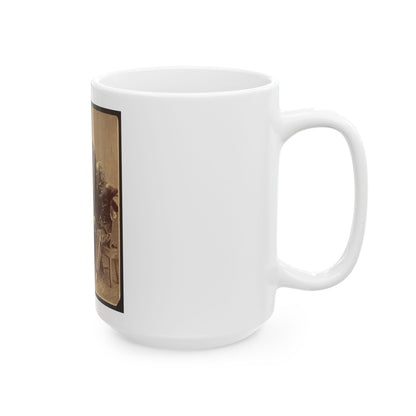 Sheridan And His Generals (U.S. Civil War) White Coffee Mug