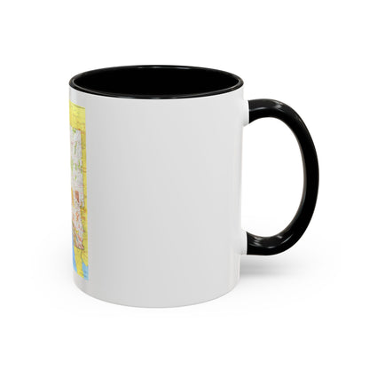 USA - California and Nevada 1 (1974) (Map) Accent Coffee Mug