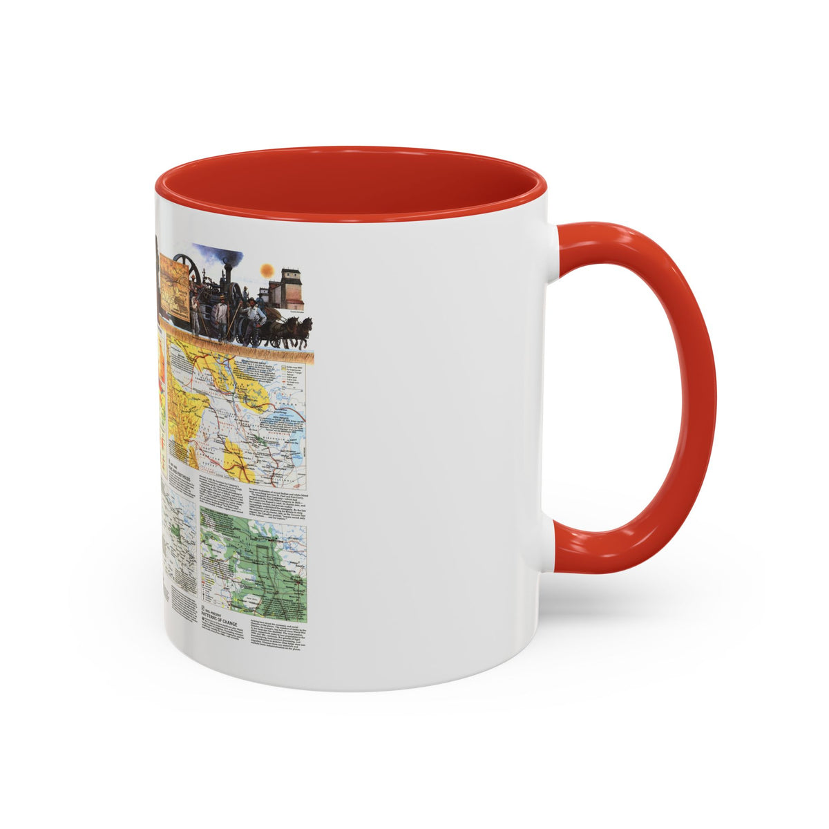 USA - Northern Plains 2 (1986) (Map) Accent Coffee Mug
