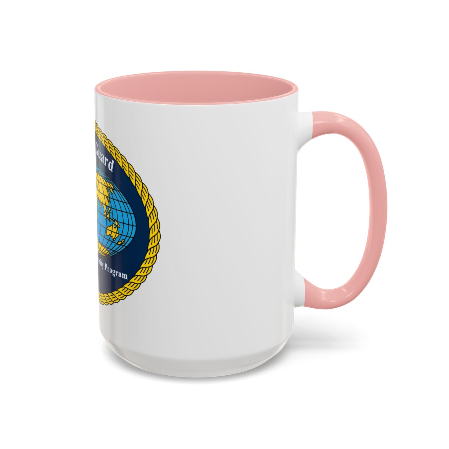 USCG International Port Security Program (U.S. Coast Guard) Accent Coffee Mug