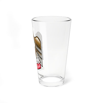 Emblem of the United Arab Emirates Variant 4 (United Arab Emirates) (Coat of Arms) Pint Glass 16oz