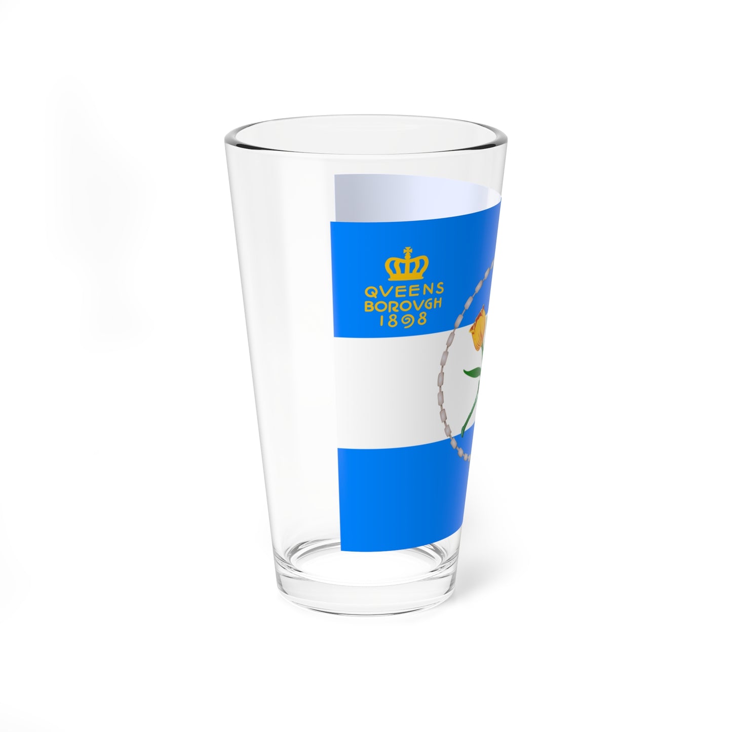 Flag of Queens New York (United States) Pint Glass 16oz