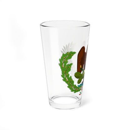 Escudo Nacional de los Estados Unidos Mexicanos 1824-1918 (Mexico) (Coat of Arms) Pint Glass 16oz