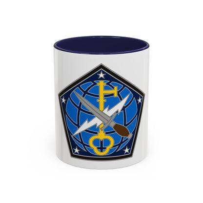 704 Military Intelligence Brigade (U.S. Army) Accent Coffee Mug