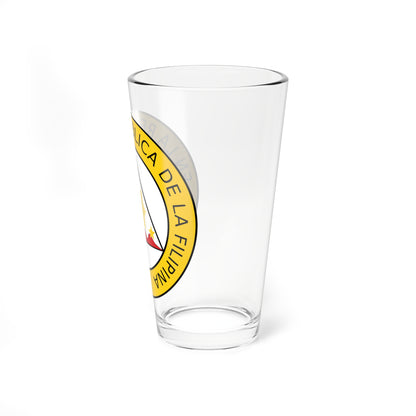 Seal of the Philippine Army 1897 (Philippines) (Coat of Arms) Pint Glass 16oz