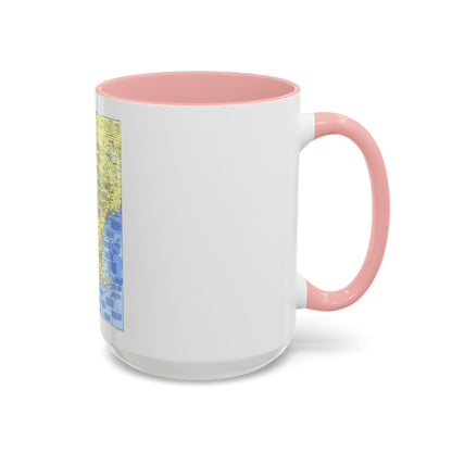 USA - New England 1 (1987) (Map) Accent Coffee Mug