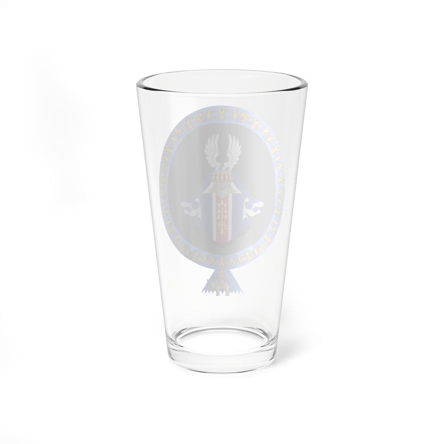 Coat of Arms of Vigdis Finnbogadottir Order of the Elephant (Denmark) (Coat of Arms) Pint Glass 16oz