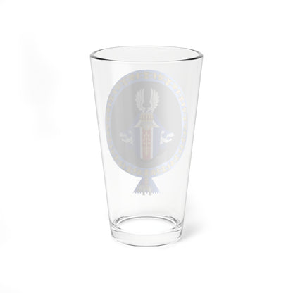 Coat of Arms of Vigdis Finnbogadottir Order of the Elephant (Denmark) (Coat of Arms) Pint Glass 16oz
