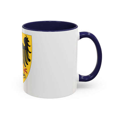 Shield and Coat of Arms of the Holy Roman Emperor (c.1300-c.1400) - Accent Coffee Mug