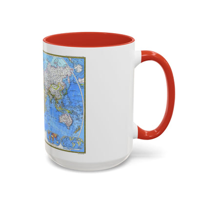 World Map (1981) (Map) Accent Coffee Mug