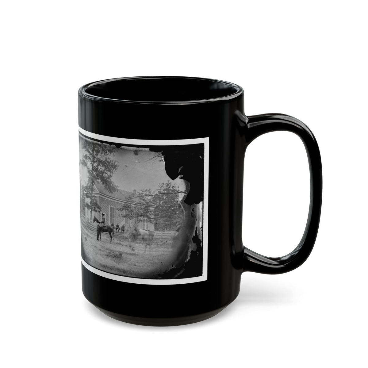 Bethel Church, Virginia. Headquarters Of General Ambrose Burnside (U.S. Civil War) Black Coffee Mug