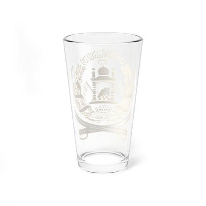 Emblem of Afghanistan 1992-2002 (Afghanistan) (Coat of Arms) Pint Glass 16oz