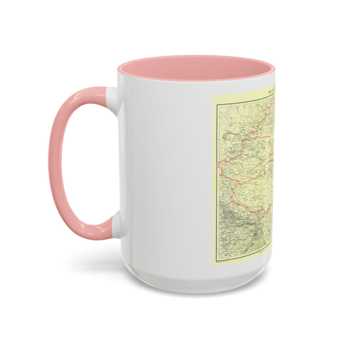 China and its Territories (1912) (Map) Accent Coffee Mug