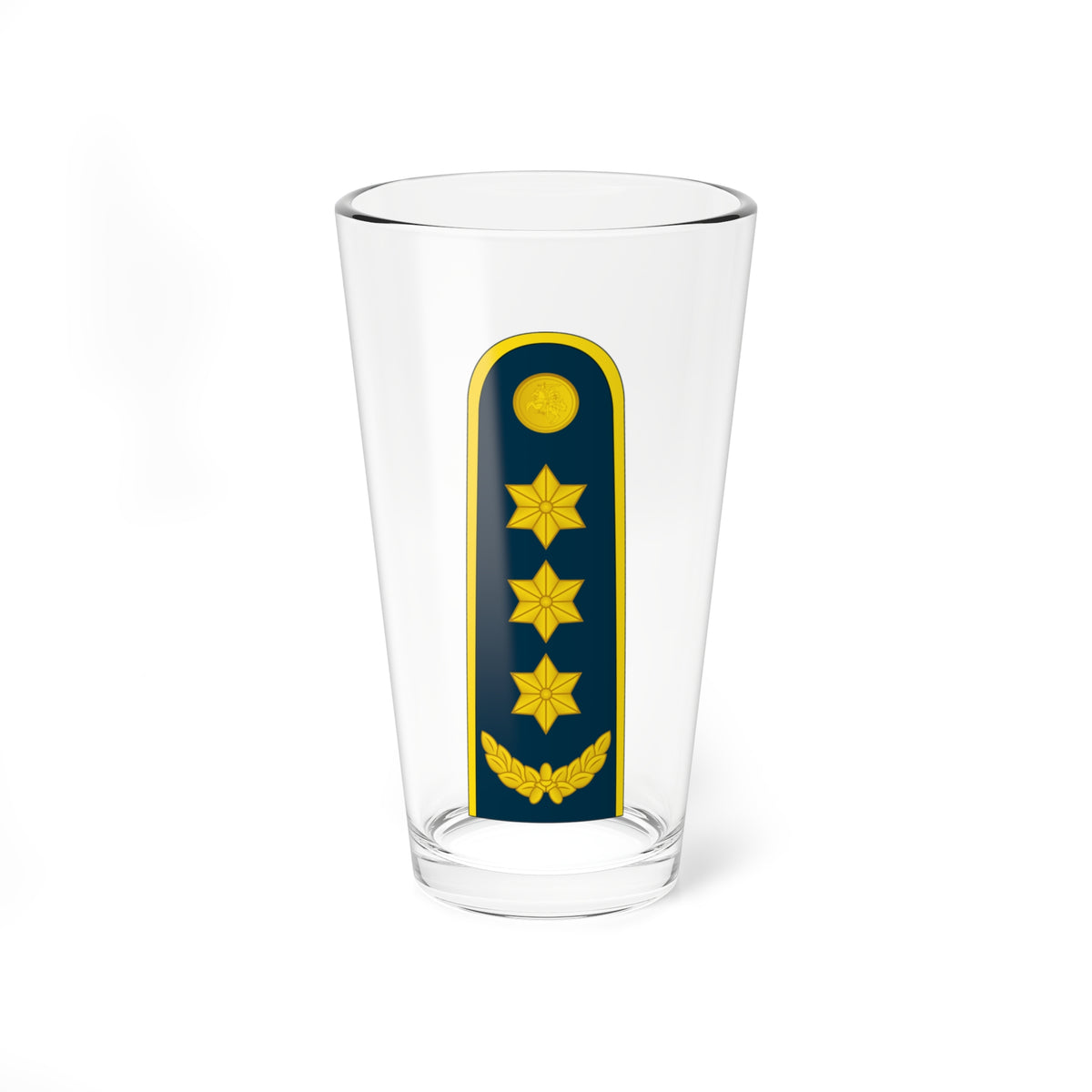 18 Lithuania Air Force COL (Lithuania) (Military Rank) Pint Glass 16oz