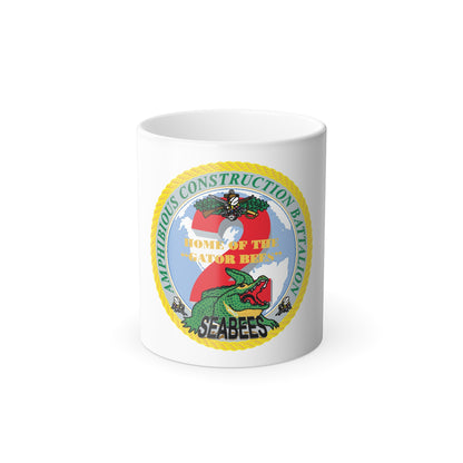 Amphibious Construction Bn 2 SeaBees (U.S. Navy) Color Changing Mug 11oz