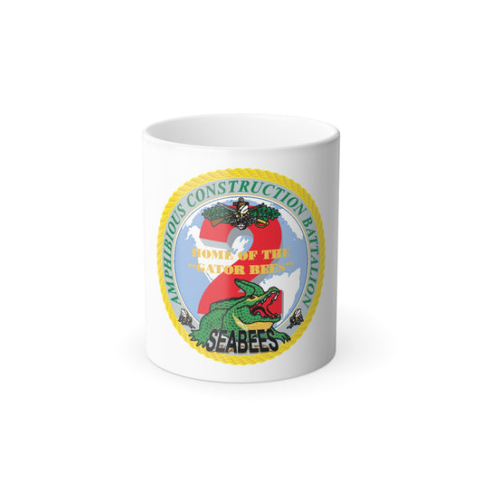 Amphibious Construction Bn 2 SeaBees (U.S. Navy) Color Changing Mug 11oz