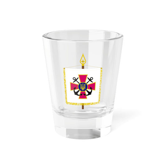 Vexillum of the Commander-in-Chief of the Ukrainian Navy (Ukraine) Shot Glass 1.5oz