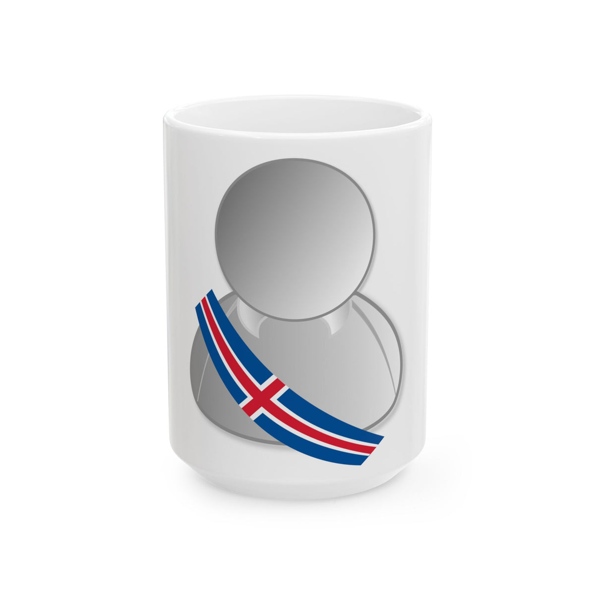 Iceland politic personality icon (Iceland) White Coffee Mug