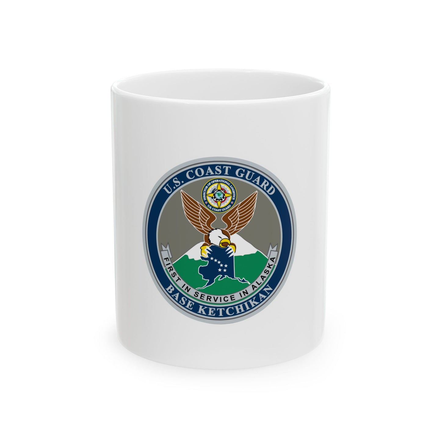 USCG Base Ketchikan (U.S. Coast Guard) White Coffee Mug