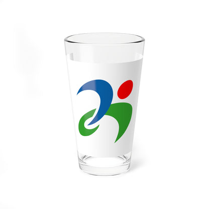 Flag of Misato Shimane (Japan) Pint Glass 16oz