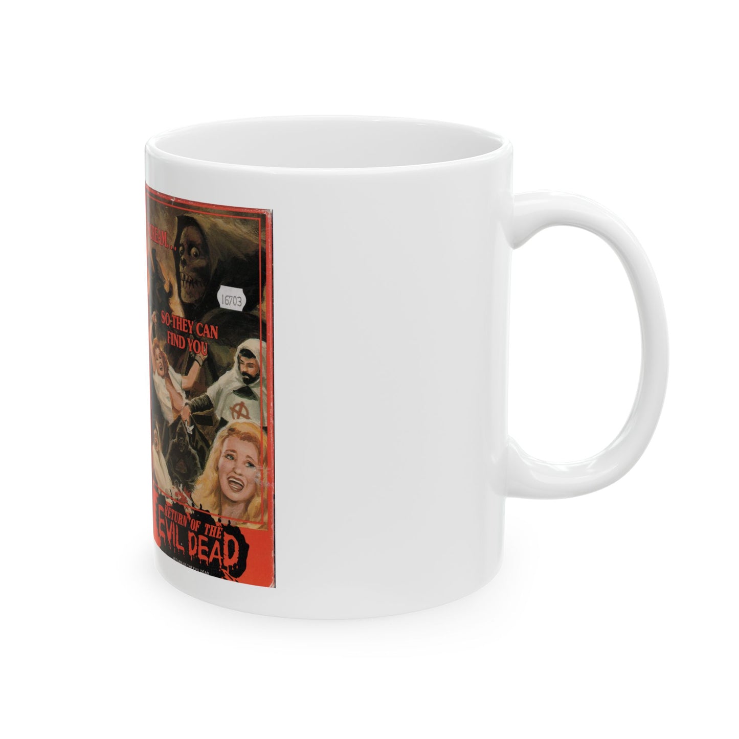 RETURN OF THE EVIL DEAD (VHS COVER) - White Coffee Mug