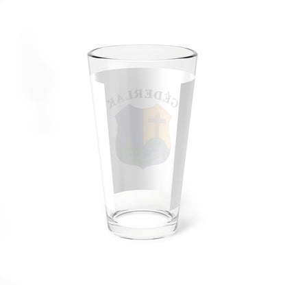 Flag of Gederlak (Hungary) Pint Glass 16oz