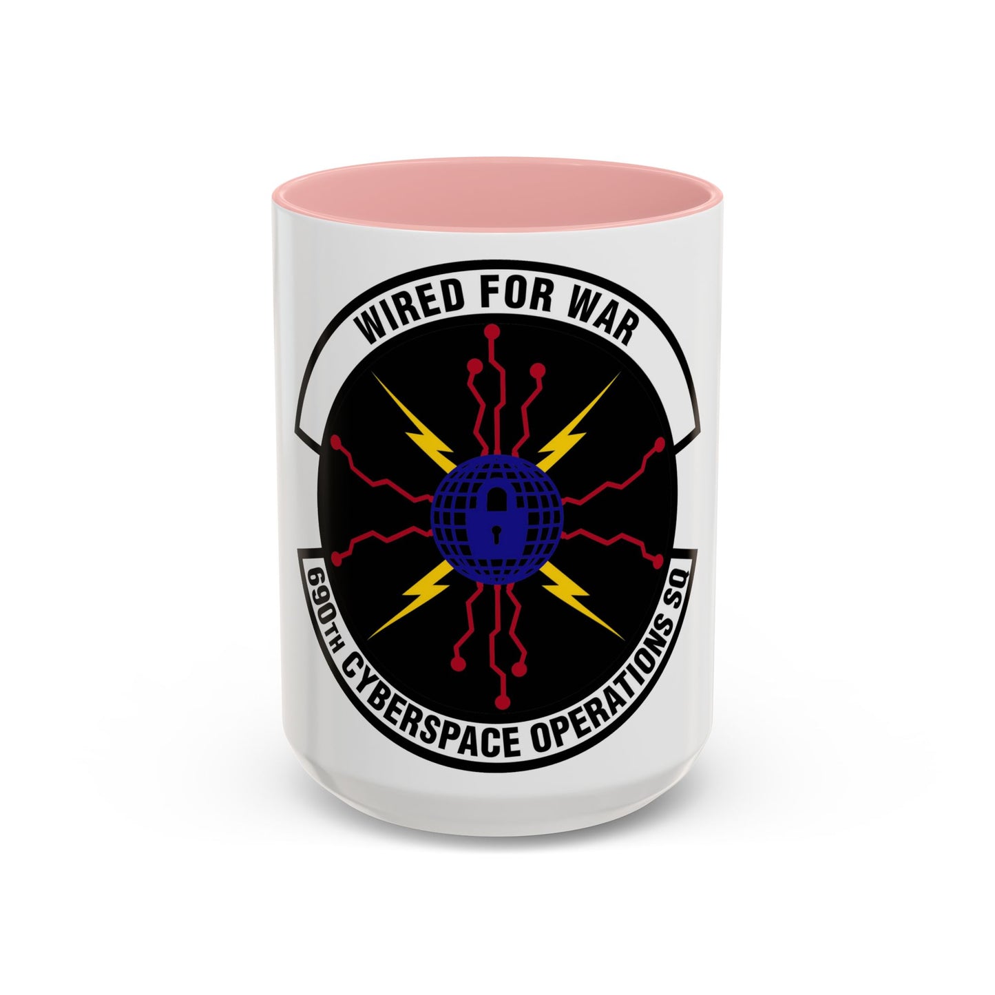 690 Cyberspace Operations Squadron AFSPC (U.S. Air Force) Accent Coffee Mug