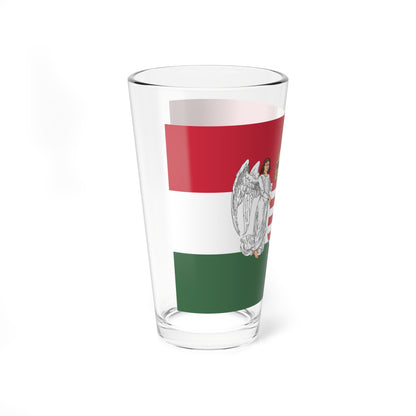 Flag of Hungary 1896-1915 angels 3-2 aspect ratio (Austria) Pint Glass 16oz