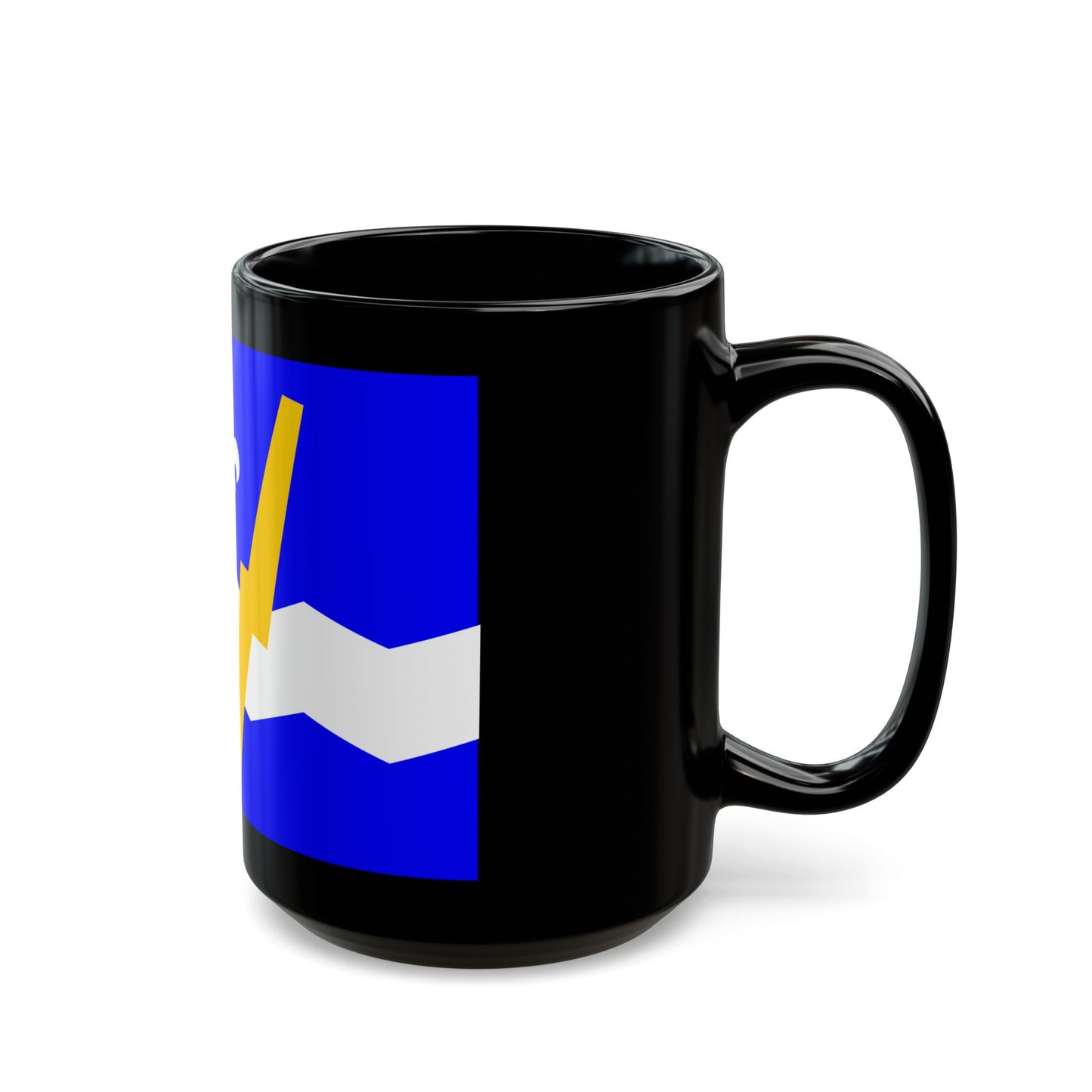 Flag of Shawinigan 1951 to 2009 Canada - Black Coffee Mug-Go Mug Yourself