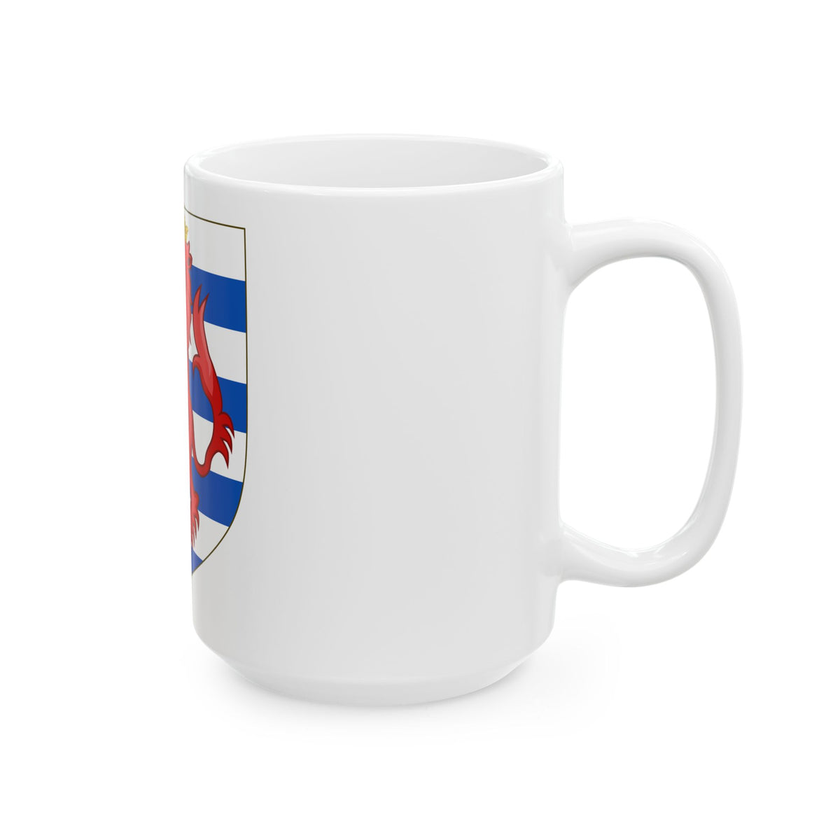 Coat of Arms of the House of Lusignan (Kings of Cyprus) - White Coffee Mug