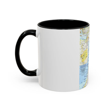 Middle East - Holy Land Today (1963) (Map) Accent Coffee Mug