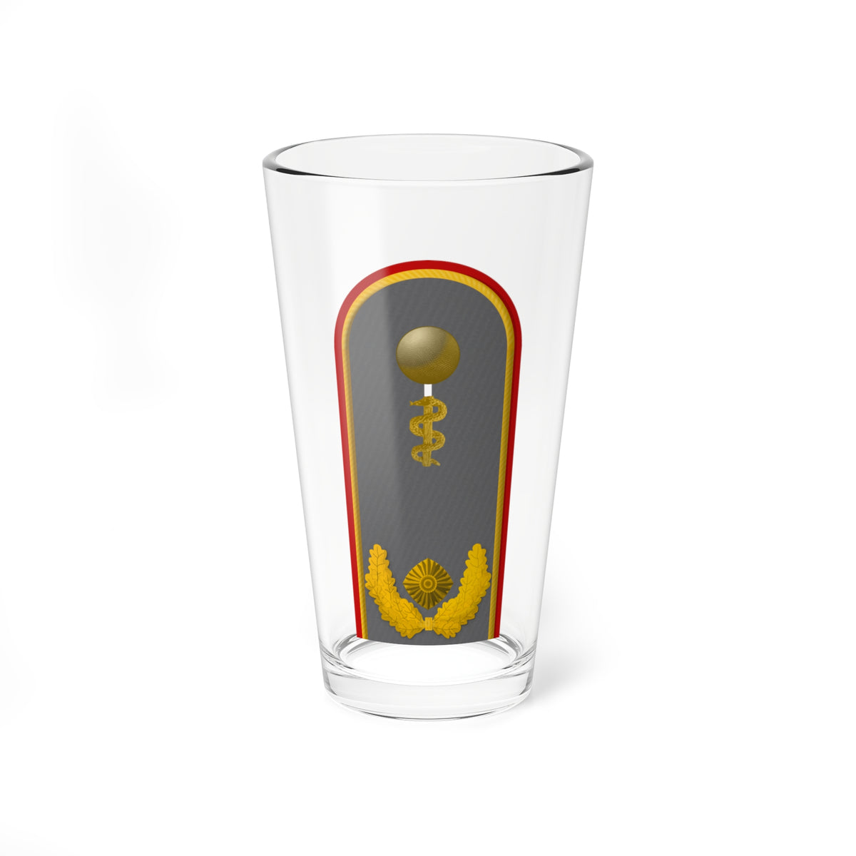 HD H 61b Generalarzt HM L (Germany) (Military Rank) Pint Glass 16oz