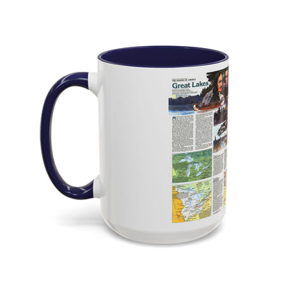 Canada - The Great Lakes 2 (1987) (Map) Accent Coffee Mug