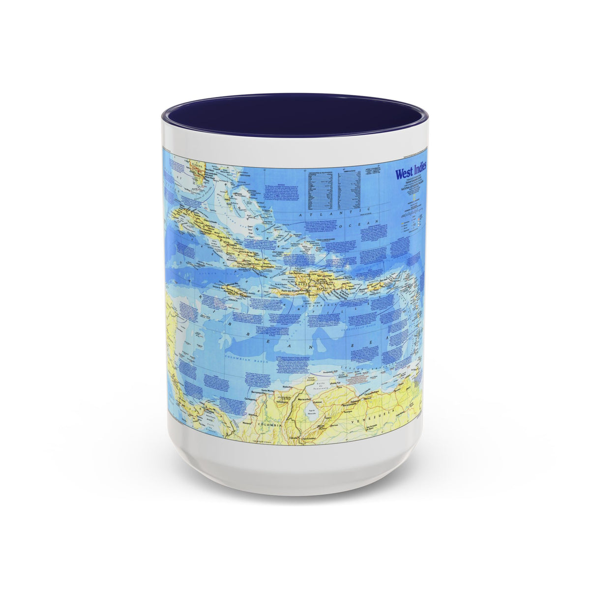 West Indies 1 (1987) (Map) Accent Coffee Mug