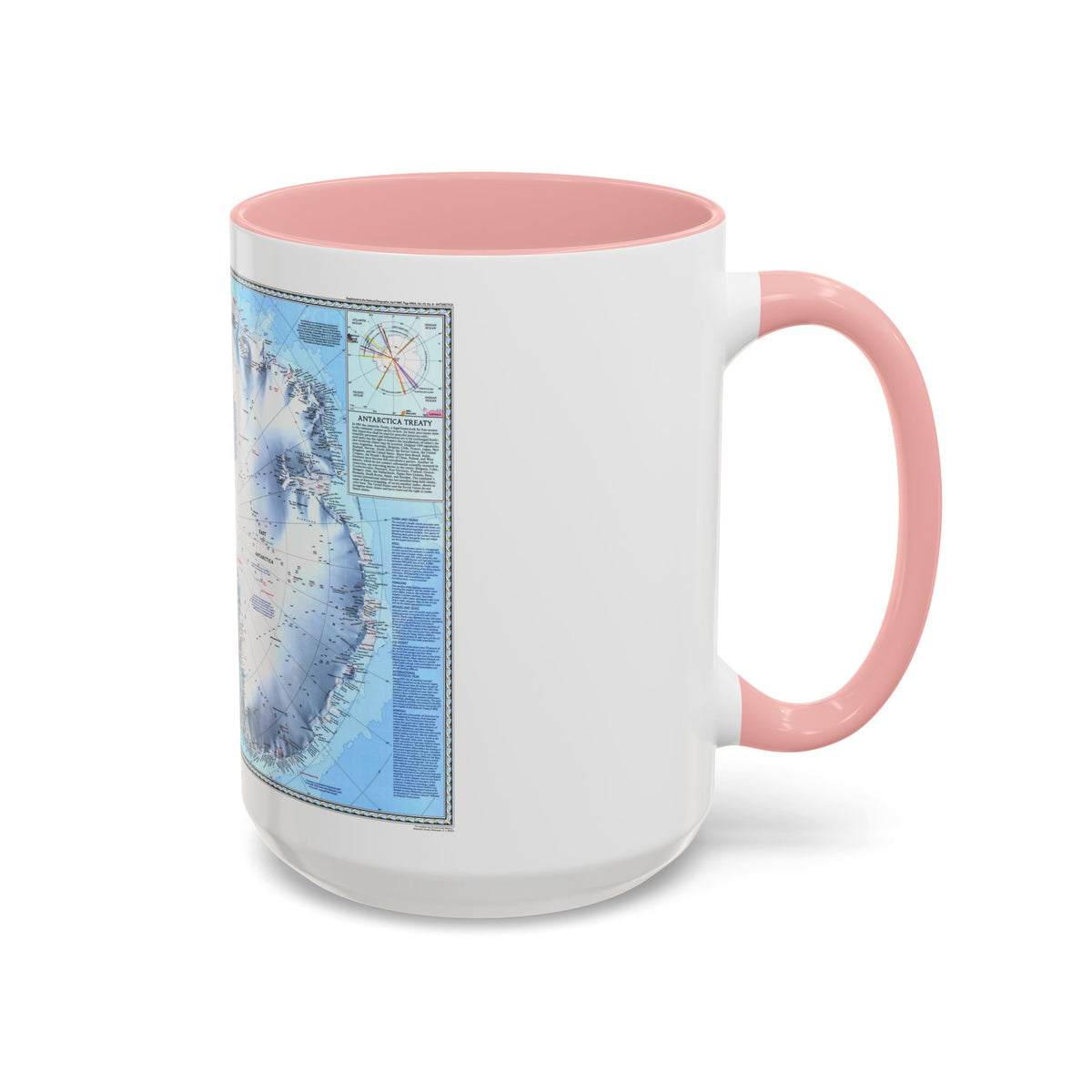 Antarctica (1987) (Map) Accent Coffee Mug